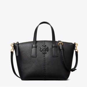 Tory Burch McGraw Top-Zip Satchel 15”W 10”H